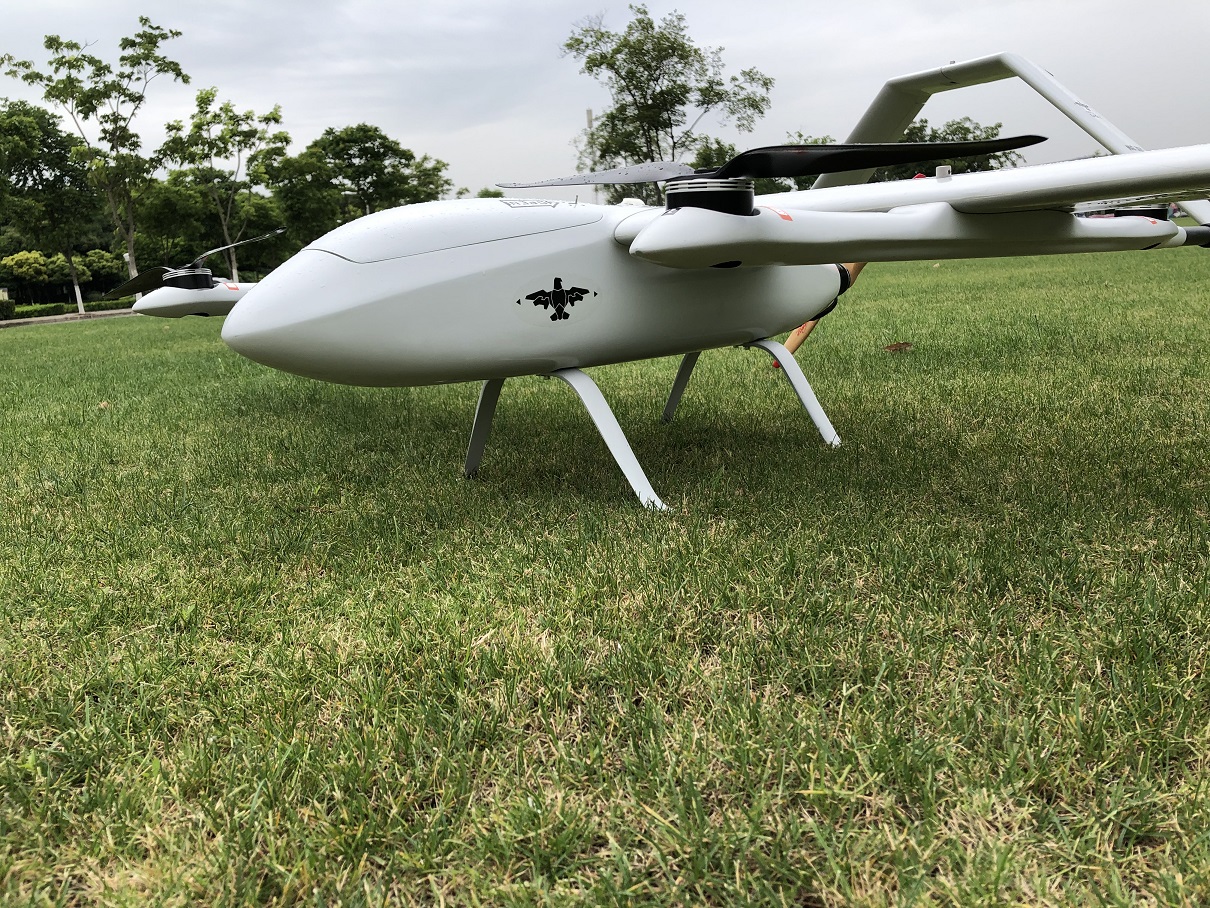 Electric Engine VTOL Fixed Wing UAV Drone